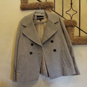 Banana Republic Grey Peacoat Medium
